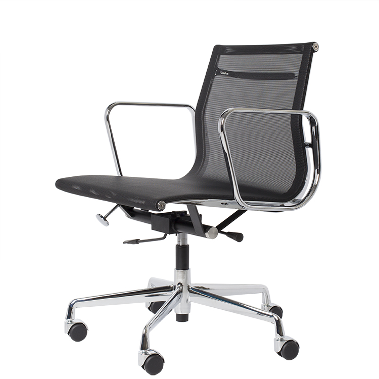 Charles Eames style, Bureaustoel EA117 mesh netweave zwart