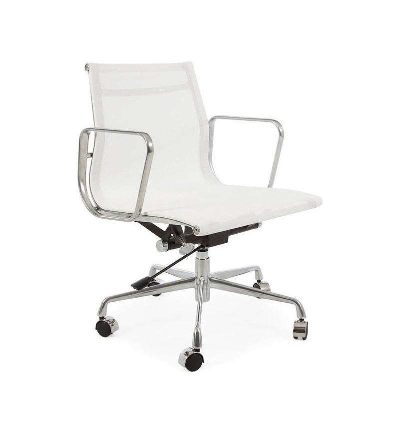 Charles Eames style, Bureaustoel EA117 mesh netweave wit